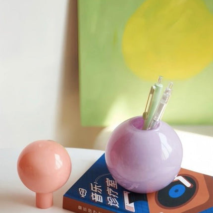 Handblown Bonbon Decorative Jar, Dopamine Decor, Whimsical Diffuser