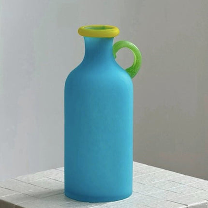 Handblown Bonbon Whimsical Pitcher Vase, Eclectic Table Setting Centre