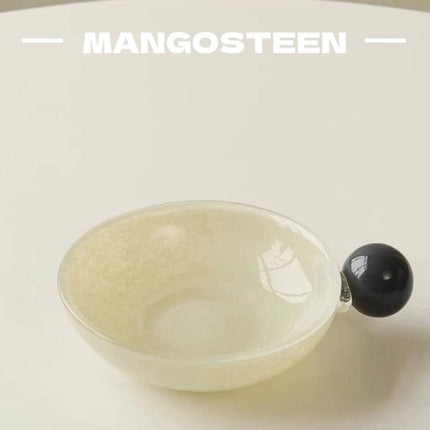 Handblown Bonbon Whimsical Salad Snack Desert Bowl, Eclectic