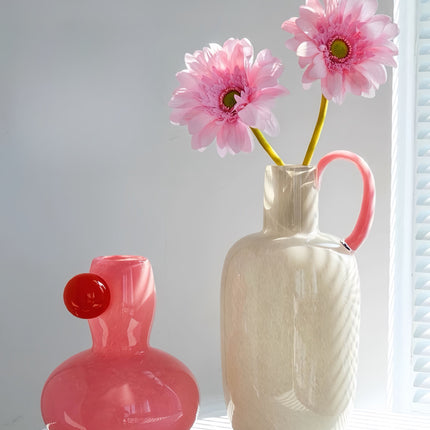 Jelly Bean Bud Vase - Whimsical Dopamine Centerpiece Vase for Gorgeous