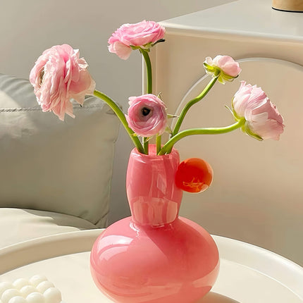Jelly Bean Bud Vase - Whimsical Dopamine Centerpiece Vase for Gorgeous