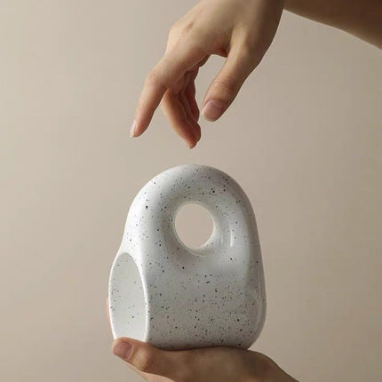 Handcrafted Bauhaus Ceramic Chubby Mugs