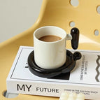 Black Exclamation Mark with Saucer