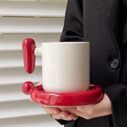 Red Exclamation Mark with Saucer