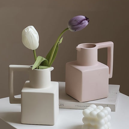 Handmade Ceramic Jug Pitcher Vase - Modern and Unique Decorative
