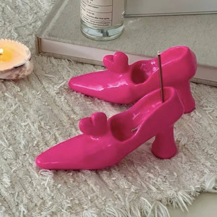 Handmade Funky Memphis Heels Incense Holder Set Of 2 Pcs