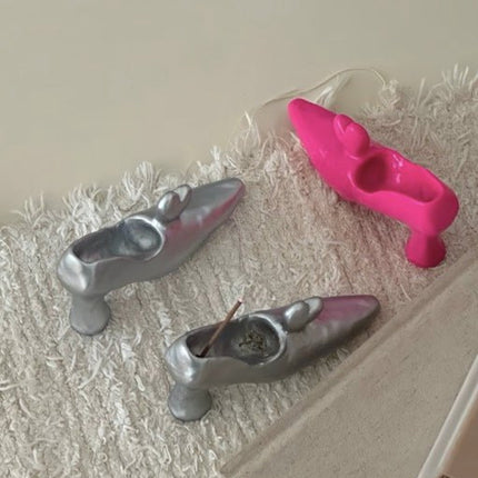 Handmade Funky Memphis Heels Incense Holder Set Of 2 Pcs