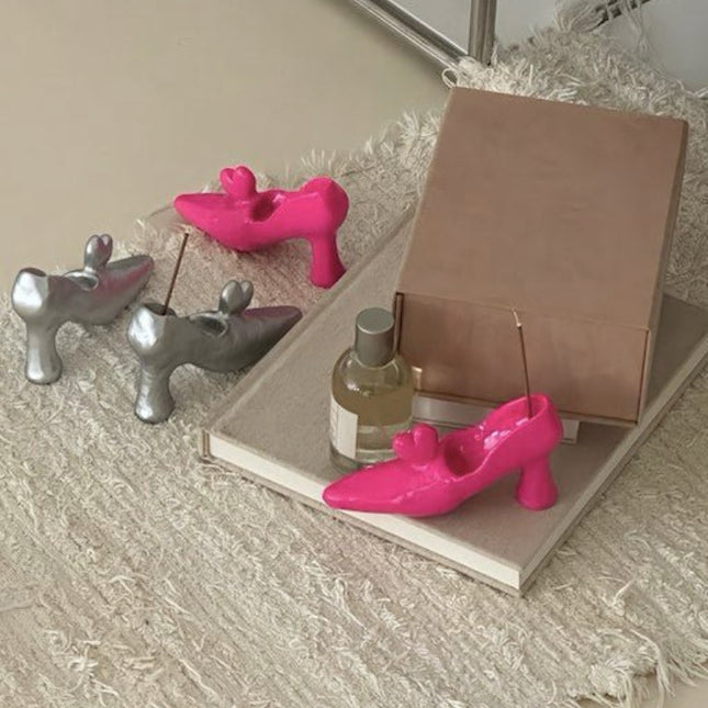 Handmade Funky Memphis Heels Incense Holder Set Of 2 Pcs