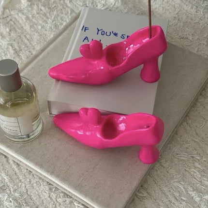 Handmade Funky Memphis Heels Incense Holder Set Of 2 Pcs