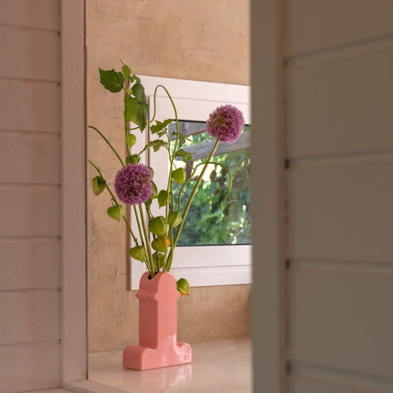 Handmade Memphis Ceramic Dick Vase | Decorative Shiva Flower Vase