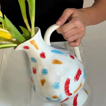 Handmade Nordic Style Pottery Jug Vase