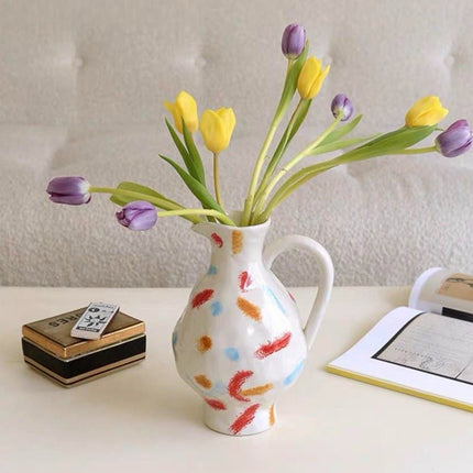 Handmade Nordic Style Pottery Jug Vase