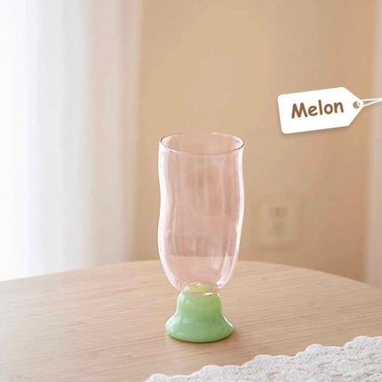 Handmade Wavy Beer Glasses - Retro Whimsical Eclectic Beer Mug