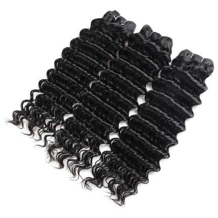 Beumax Double Drawn 12A Grade Deep Wave BUNDLES with CLOSURES &