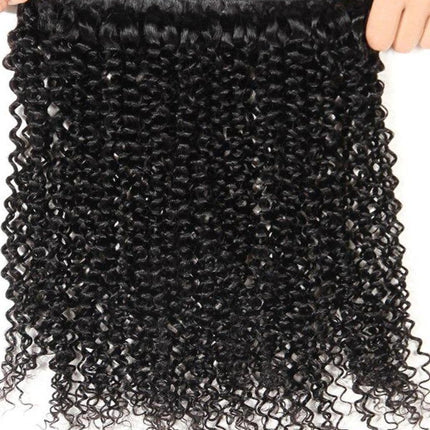 BeuMax 10A Grade 3/4 Kinky Curl bundles with 13x4 Frontal