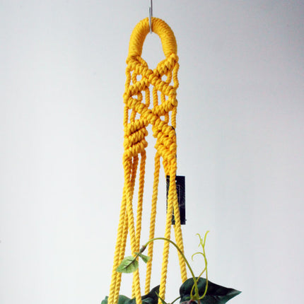 Macrame Plant Hanger, Hand Dyed, Hanging Planter