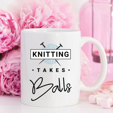 Knitting Takes Balls - Knitting Coffee Mug,