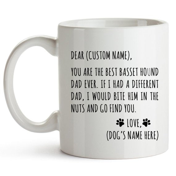 Basset Hound Gifts for Basset Hound Dad Basset