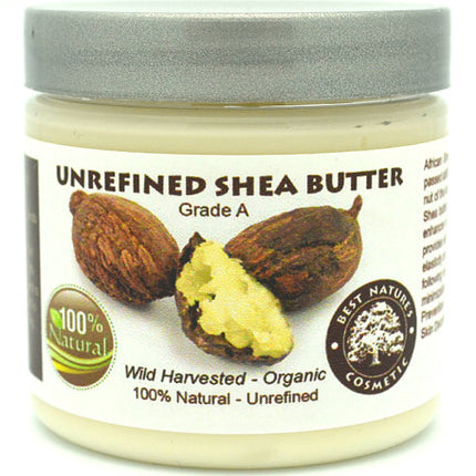 Pure shea butter beige organic, cold pressed, unrefined