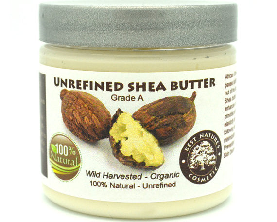Pure shea butter beige organic, cold pressed, unrefined