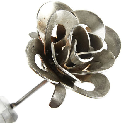 Original Immortal Rose, Recycled Metal Rose, Steel Rose Sculpture,