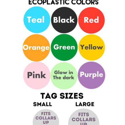 Bowie Ziggy Stardust Tag- Silent, Eco-Friendly, Ringless ID Tag