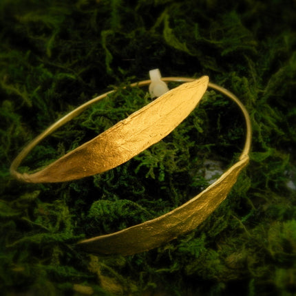 Olive Leaf Bracelet – Adjustable Sterling Silver Cuff | Botanical
