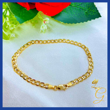 18K Real Gold Bracelet size 7”