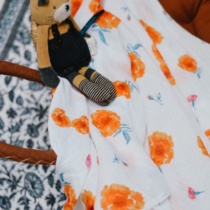 ORGANIC SWADDLE - MARIGOLD
