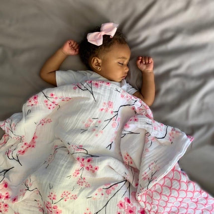 ORGANIC SNUG BLANKET - CHERRY BLOSSOM