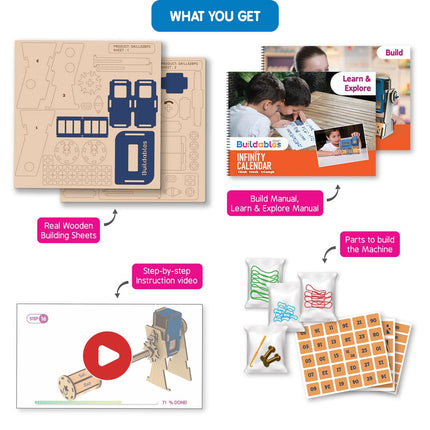 Skillmatics Buildables Infinity Calendar - Step By Step Kids Build