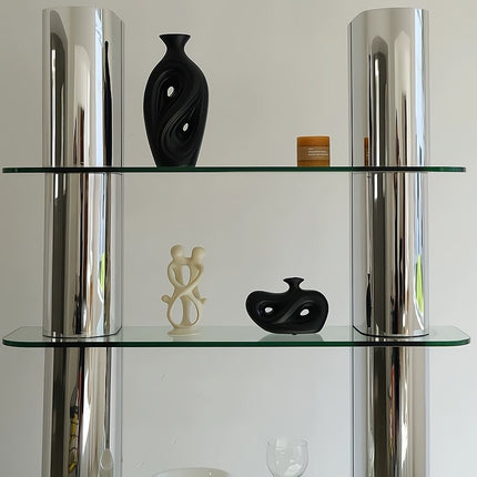 Handmade Contemporary Abstract Ceramic Black Flower Vase - Decorative