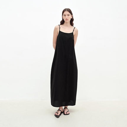 "Island Walk" Cotton Beaded Sling Dress