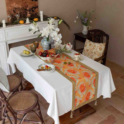 Italian Style Decorative Table Runner for Elegant Fall Table Setting