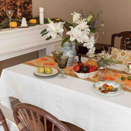 Italian Style Decorative Table Runner for Elegant Fall Table Setting