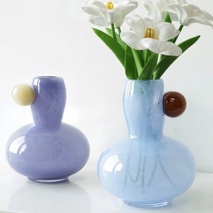 Jelly Bean Bud Vase - Whimsical Dopamine Centerpiece Vase for Gorgeous