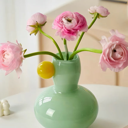 Jelly Bean Bud Vase - Whimsical Dopamine Centerpiece Vase for Gorgeous