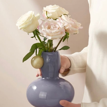 Jelly Bean Bud Vase - Whimsical Dopamine Centerpiece Vase for Gorgeous