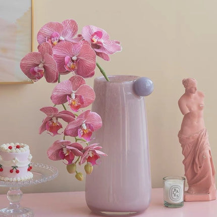 Jelly Bean Cylinder Vase - Whimsical Dopamine Centerpiece Vase for