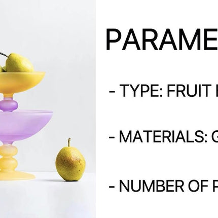 Jelly Bean Footed Tray Fruit Bowl - Whimsical Dopamine Table Setting