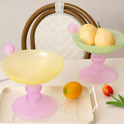 Jelly Bean Footed Tray Fruit Bowl - Whimsical Dopamine Table Setting