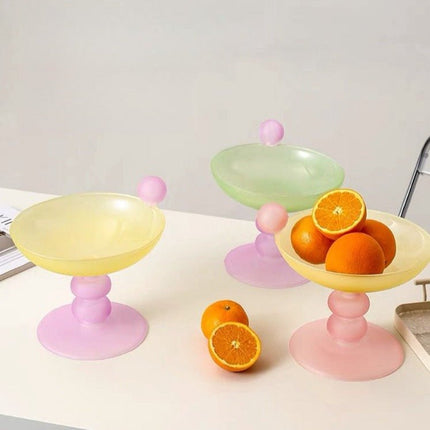 Jelly Bean Footed Tray Fruit Bowl - Whimsical Dopamine Table Setting