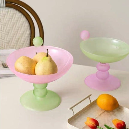 Jelly Bean Footed Tray Fruit Bowl - Whimsical Dopamine Table Setting