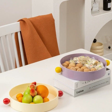 Jelly Bean Fruit Tray, Whimsical Dopamine Decorative Tray