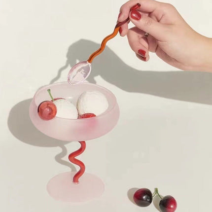 Jelly Bean Wine Glass Set - Whimsical Eclectic Dopamine Cocktail Coupe