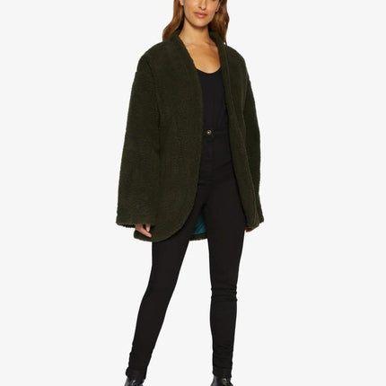 Open Front Belted Teddy Coat (1917)