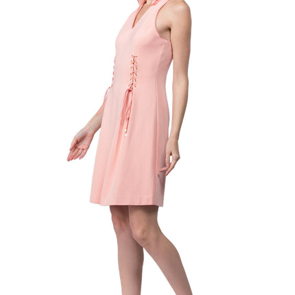 Vienna Dress - Fit and flare wing tip collar dress