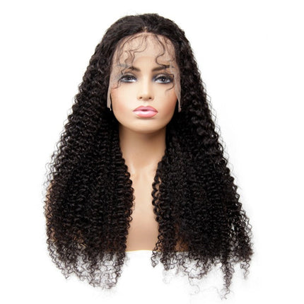 13x1x4 Kinky Curly 13x1x6 T part Lace Transparent Human Hair Wigs 180%