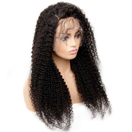 13x1x4 Kinky Curly 13x1x6 T part Lace Transparent Human Hair Wigs 180%