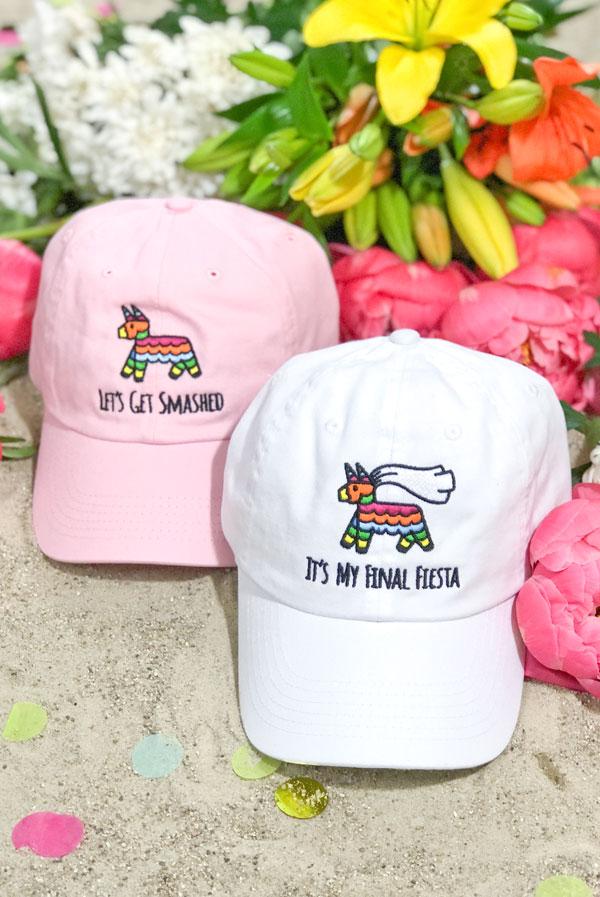 It's My Final Fiesta | Let's Get Smashed - Embroidered Bachelorette